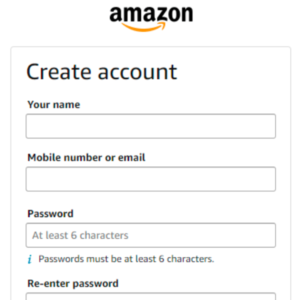 Amazon Account Creation